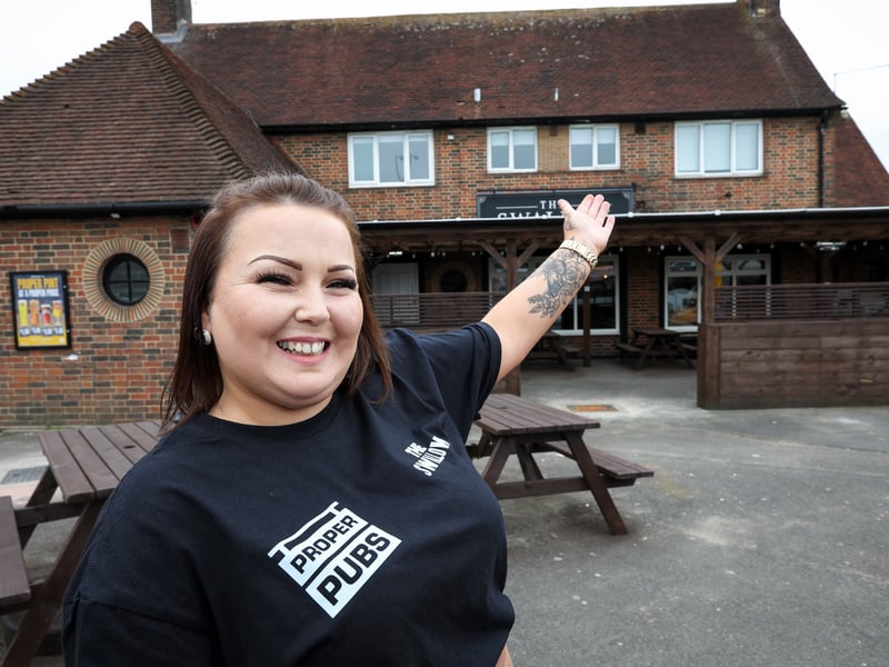 Kasey Jones is the new operator of the The Swallow pub in Dunsbury Way, Leigh Park.
Picture: Chris Moorhouse (270325-11)