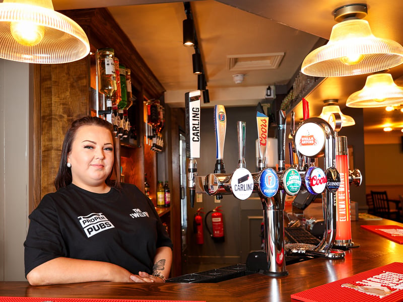 Kasey was delighted to reopen The Swallow's doors to the public.
Picture: Chris Moorhouse (270325-09)