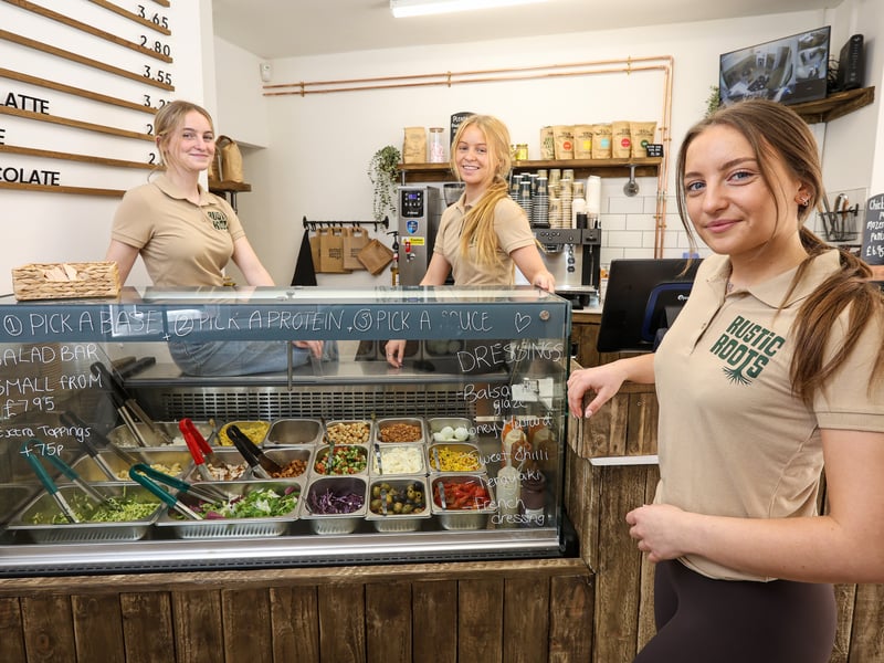  Rustic Roots is a new café in Havant Road, Drayton run by Raige, Dior and Envi (l-r).