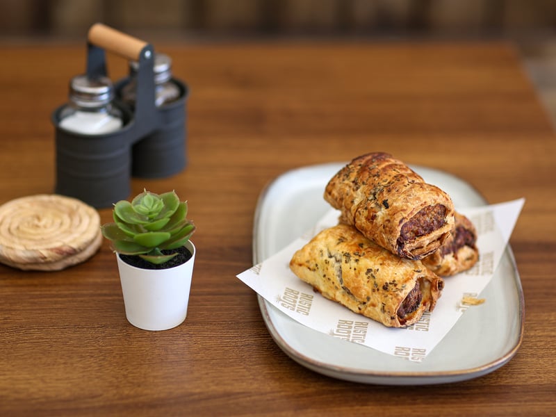 The café serves locally sourced sausage rolls, cakes and parties.