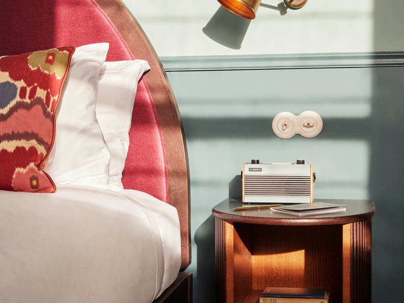 The hotel celebrates Scottish craft and design, showcasing everything from art to furniture, textiles to ceramics.
