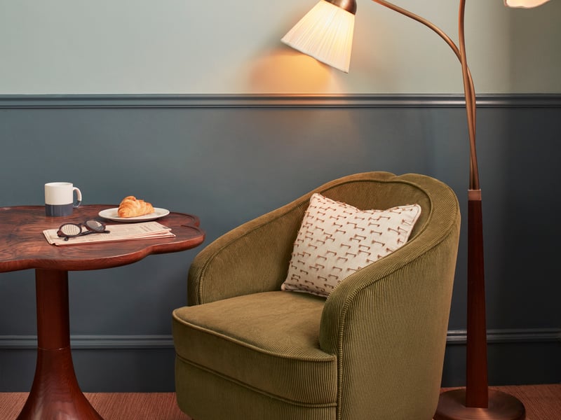 The hotel design has also been inspired by Haymarket, with Bauwerk creating two new paint shades for the hotel.