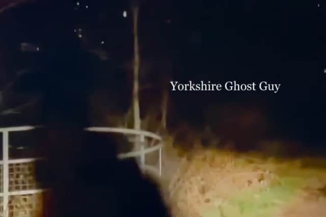 The mysterious figure on the video. Photo: Andrew Pollard