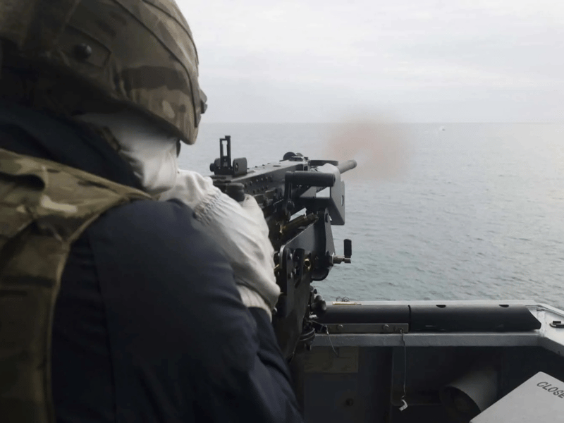 HMS Dauntless, a Portsmouth-based Type 45 destroyer, recently had to defend against a "sustained series of drone attacks" while completing a live-fire exercise off the coast of Wales - with aircraft being shot down.