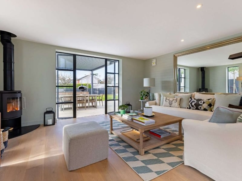 The listing says: "This stunning villa, built circa 1910, occupies a large corner plot on Beach Road. The house has been lovingly renovated by the current owners to provide an exceptional family home."