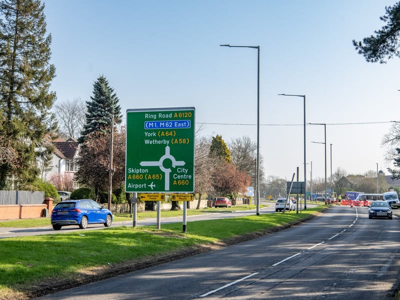 Still to come: Construction work on controversial plans to improve safety and deliver improvements at the Lawnswood roundabout junction of the A6120 Outer Ring Road and A660 Otley Road, in north Leeds is due to get underway from Monday, August 11. The scheme is expected to take around 12 months to complete.