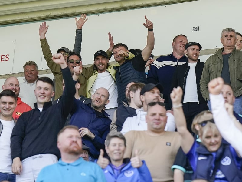 2,000 Pompey fans made themselves heard at Millwall. Pic: Jason Brown/ProSportsImages