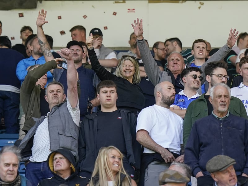 2,000 Pompey fans made themselves heard at Millwall. Pic: Jason Brown/ProSportsImages