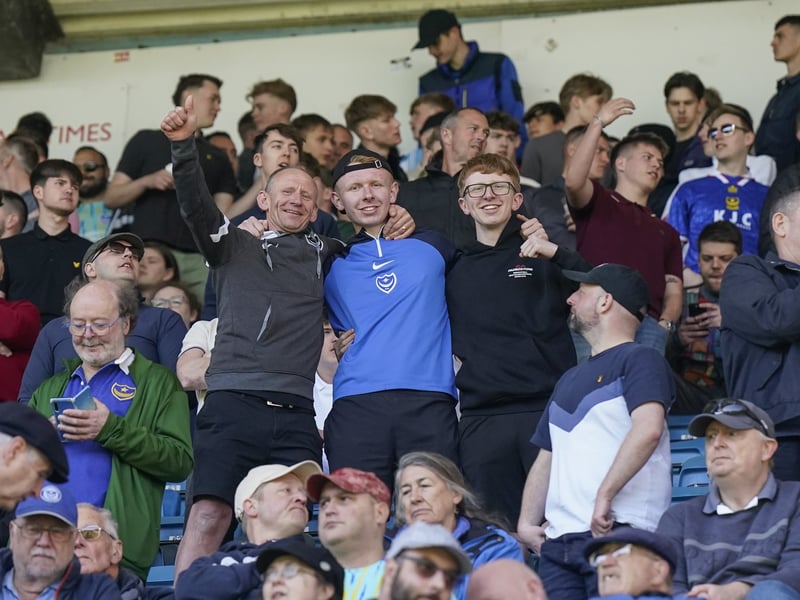 2,000 Pompey fans made themselves heard at Millwall. Pic: Jason Brown/ProSportsImages