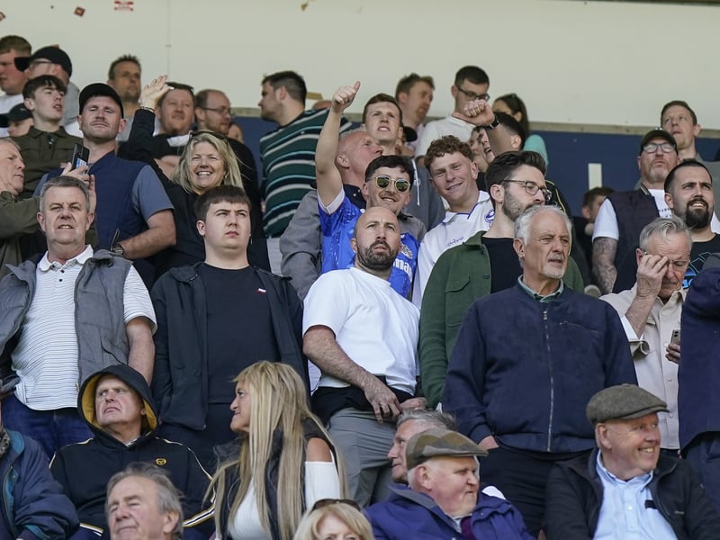2,000 Pompey fans made themselves heard at Millwall. Pic: Jason Brown/ProSportsImages