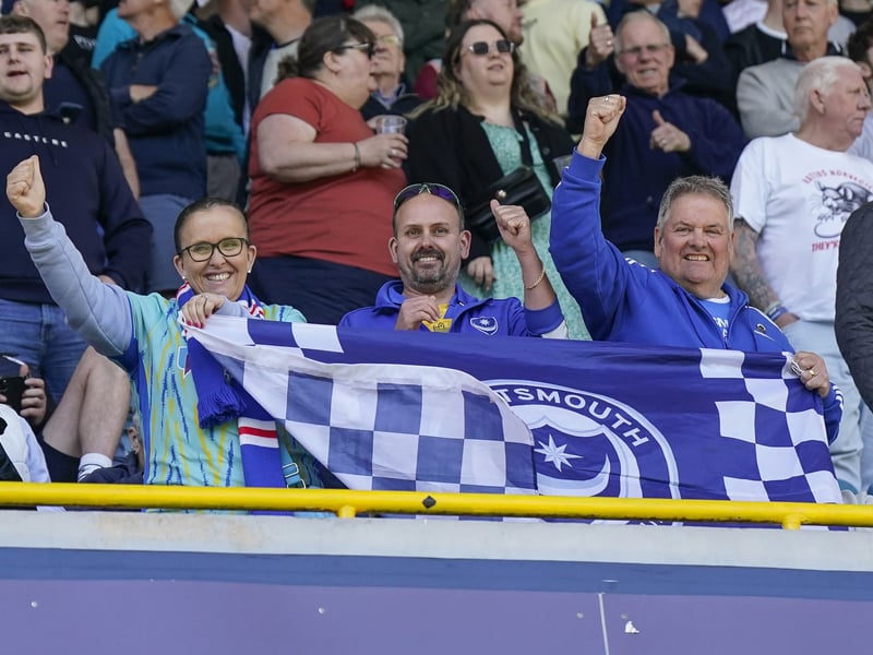 2,000 Pompey fans made themselves heard at Millwall. Pic: Jason Brown/ProSportsImages