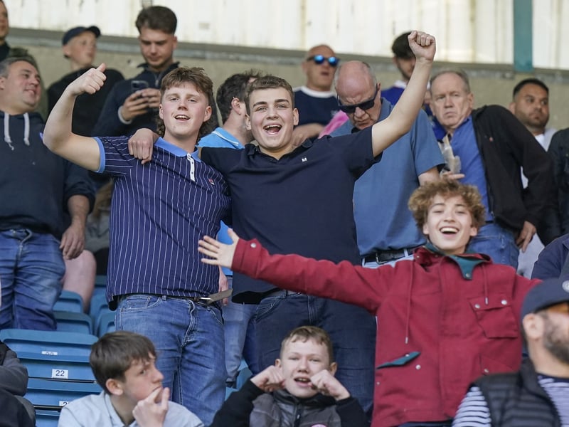 2,000 Pompey fans made themselves heard at Millwall. Pic: Jason Brown/ProSportsImages