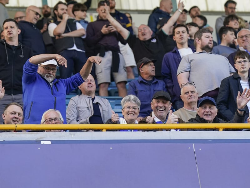 2,000 Pompey fans made themselves heard at Millwall. Pic: Jason Brown/ProSportsImages