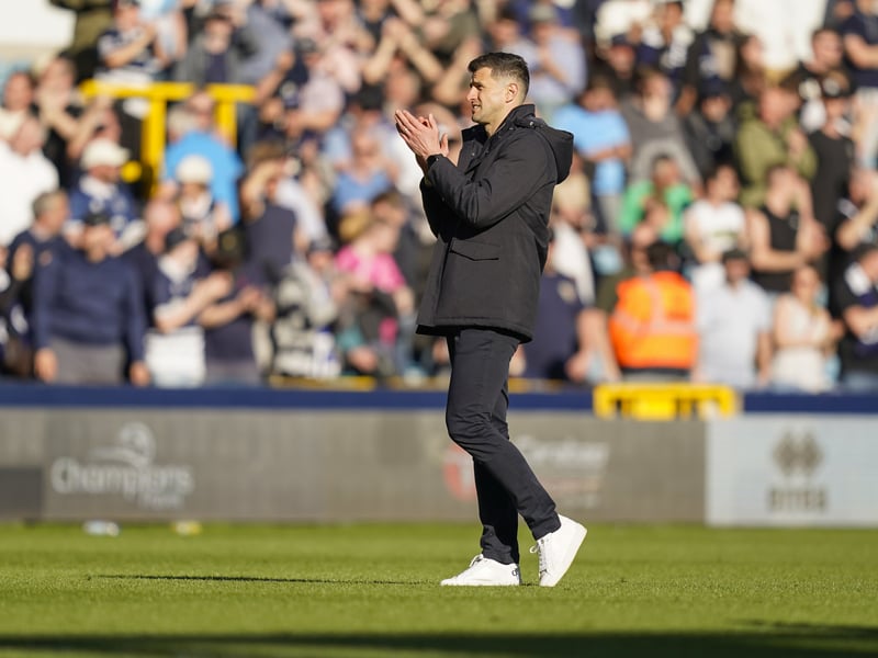 Pompey boss John Mousinho salutes the 2,000 travelling fans at Millwall.