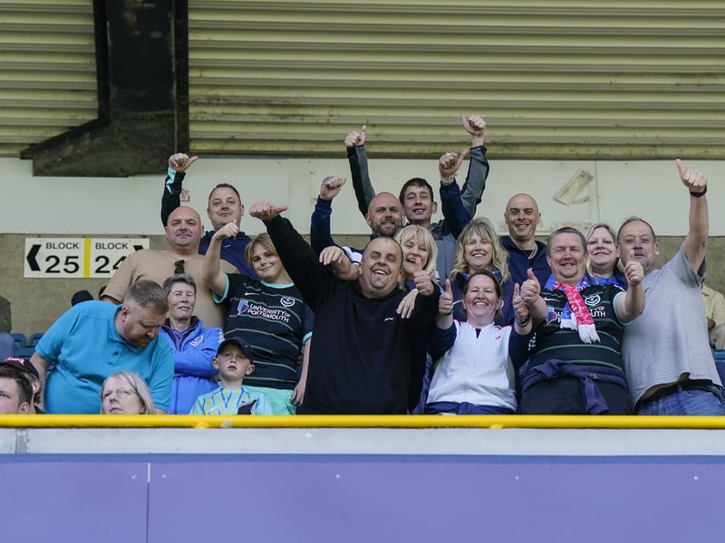 2,000 Pompey fans made themselves heard at Millwall. Pic: Jason Brown/ProSportsImages