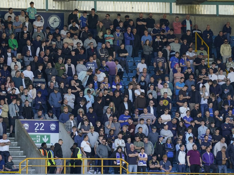 2,000 Pompey fans made themselves heard at Millwall. Pic: Jason Brown/ProSportsImages