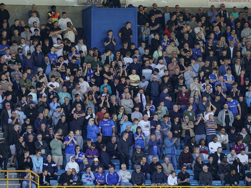 2,000 Pompey fans made themselves heard at Millwall. Pic: Jason Brown/ProSportsImages