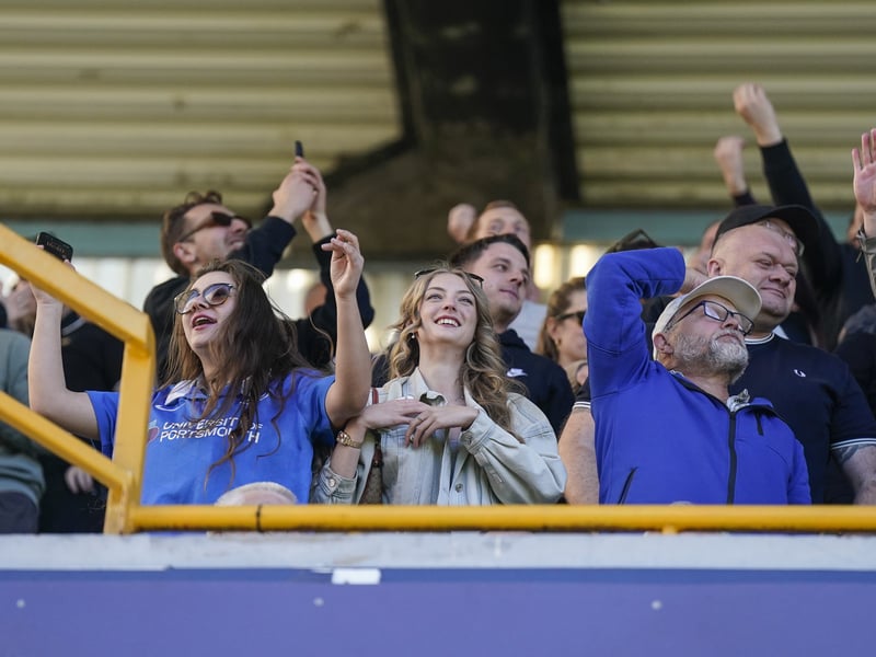 2,000 Pompey fans made themselves heard at Millwall. Pic: Jason Brown/ProSportsImages