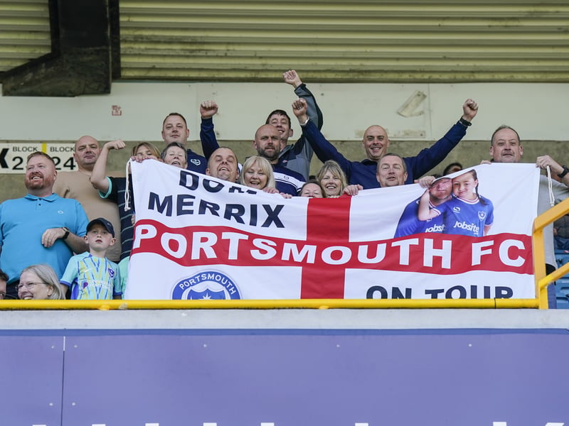 2,000 Pompey fans made themselves heard at Millwall. Pic: Jason Brown/ProSportsImages