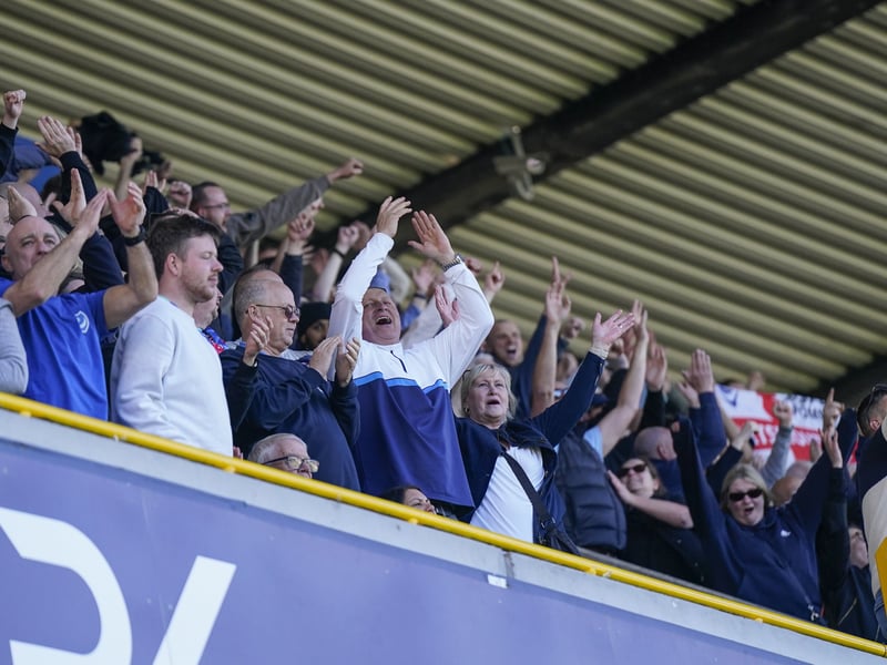 2,000 Pompey fans made themselves heard at Millwall. Pic: Jason Brown/ProSportsImages