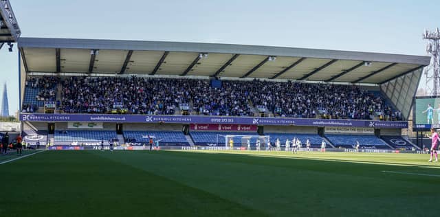 2,000 Pompey fans made themselves heard at Millwall. Pic: Jason Brown/ProSportsImages