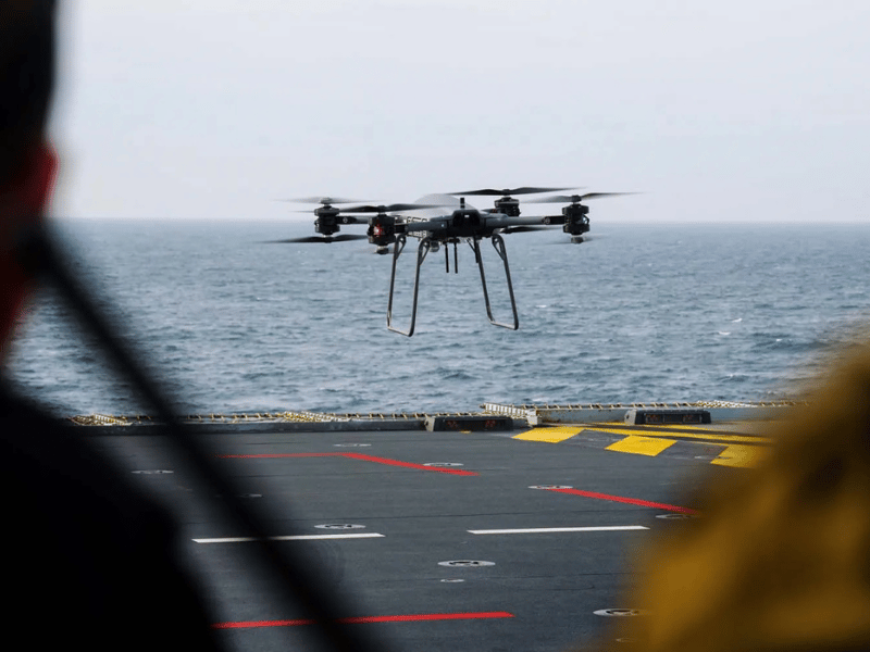 Cutting-edge Malloy T-150 drones will be utilised during HMS Prince of Wales' deployment to the Indo-Pacific region, a nine month operation where sailors will visit Japan, Australia and elsewhere.
