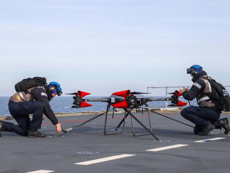 Cutting-edge Malloy T-150 drones will be utilised during HMS Prince of Wales' deployment to the Indo-Pacific region, a nine month operation where sailors will visit Japan, Australia and elsewhere.