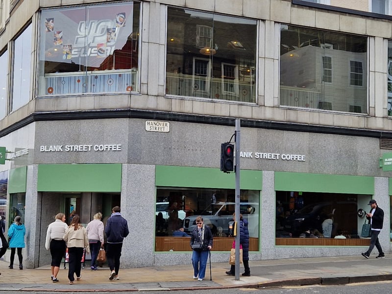 American coffee company Blank Street Coffee opened at 78 Princes Street in February this year, just a couple of weeks after the launch of its first Edinburgh shop in Victoria Street.
The brand was launched in New York in 2020 by two immigrants with a battery-powered mobile coffee cart. They opened their first shop a year later and quickly expanded, opening their first UK branch in London in 2022.