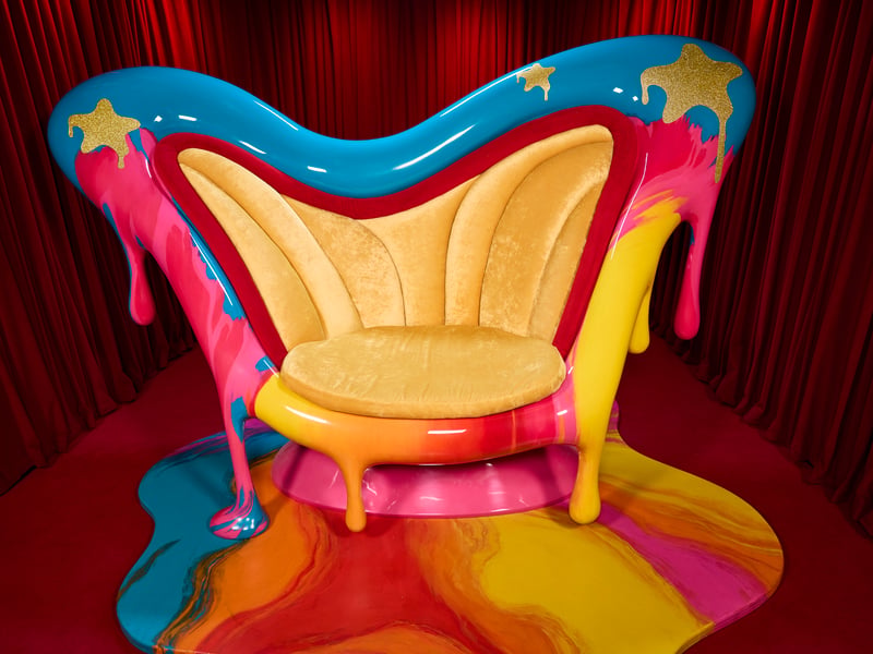 Another look at the Diary Room in the 2025 version of the Celebrity Big Brother house