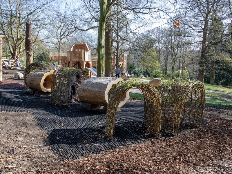Harewood’s Adventure Playscape, which has been built over the winter months, has living willow woven through.