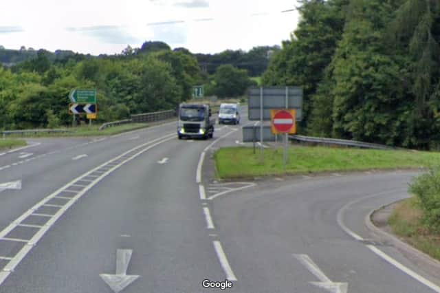 The A 616 was closed from the junction with Deepcar