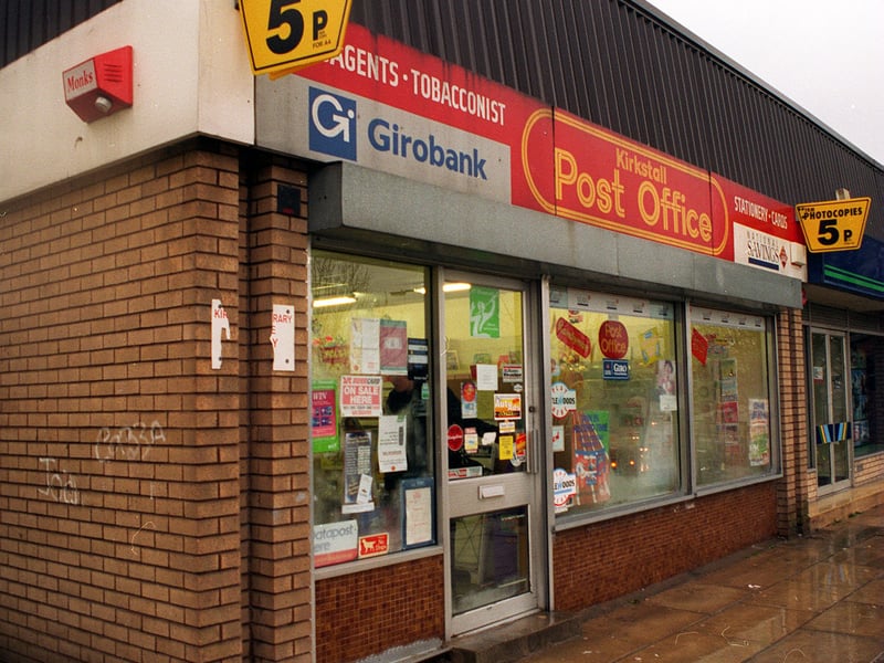 Did you use Kirkstall Post Office back in the day? Pictured in December 1996.