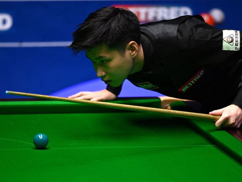Zhao Xintong is an 18/1 shot to become the first Chinese player to be crowned world champion. His biggest win to date came in the 2021 UK Championship. He received a 20-month ban from the sport after committing offences relating to betting on snooker in 2023 - returning to competition last September.