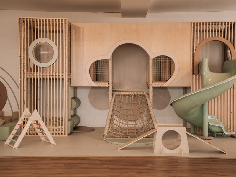 The play area for children to explore and enjoy.
