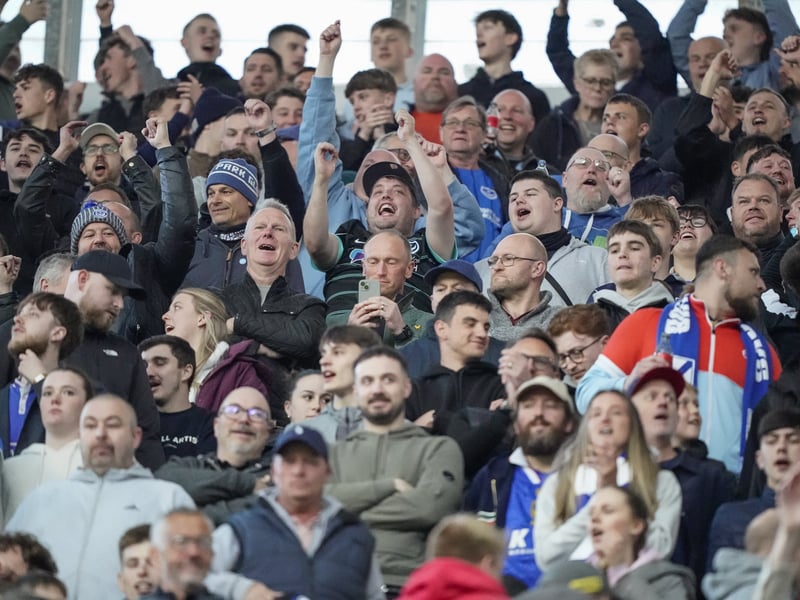 There were 2,445 Pompey fans making themselves heard once against at Coventry City last night.