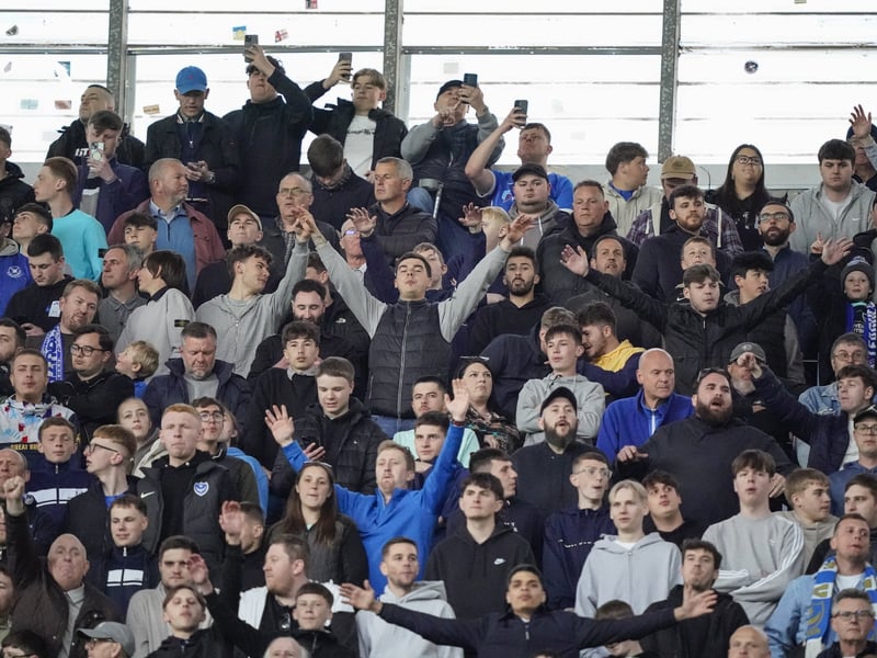 There were 2,445 Pompey fans making themselves heard once against at Coventry City last night.