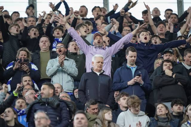 There were 2,445 Pompey fans making themselves heard once against at Coventry City last night.