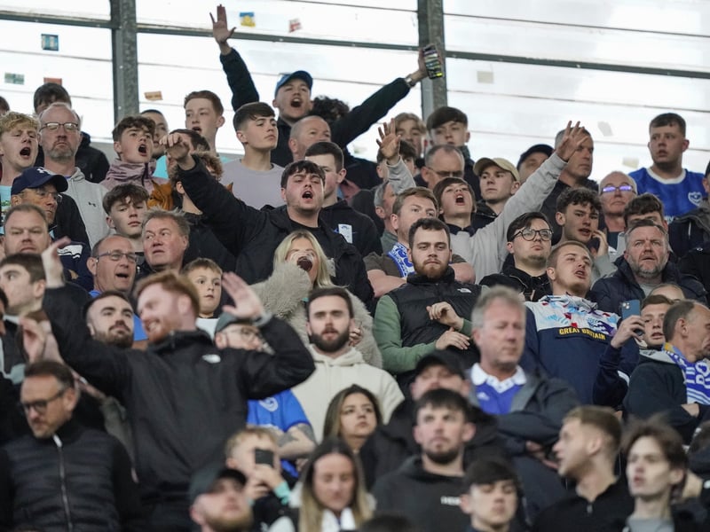 There were 2,445 Pompey fans making themselves heard once against at Coventry City last night.