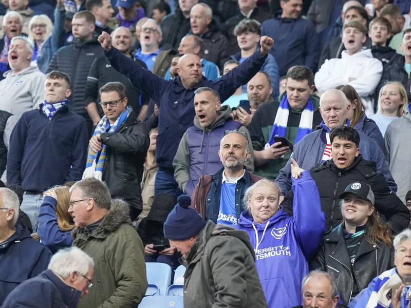 There were 2,445 Pompey fans making themselves heard once against at Coventry City last night.