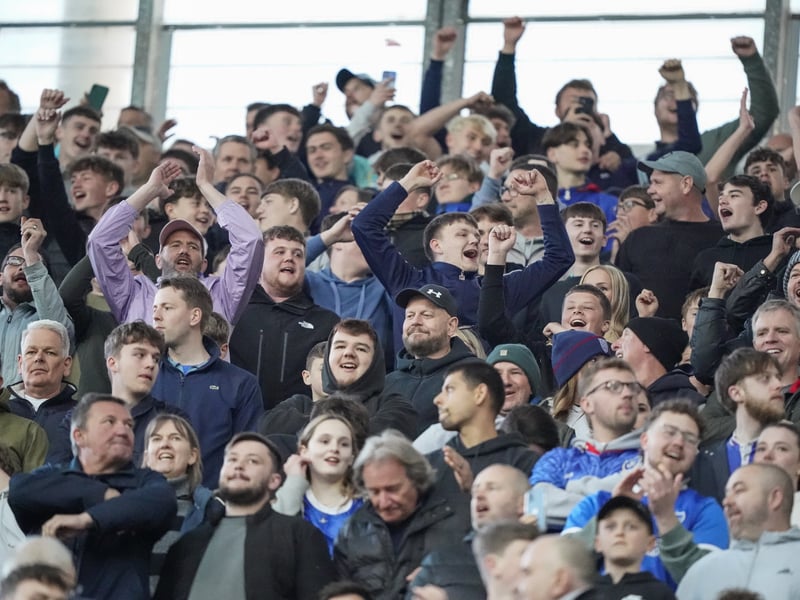 There were 2,445 Pompey fans making themselves heard once against at Coventry City last night.