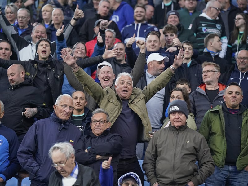 There were 2,445 Pompey fans making themselves heard once against at Coventry City last night.