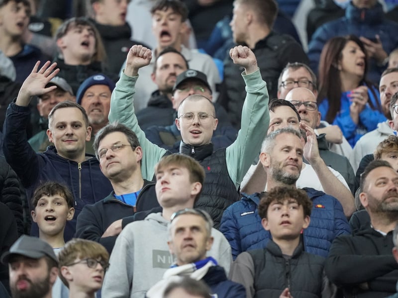 There were 2,445 Pompey fans making themselves heard once against at Coventry City last night.