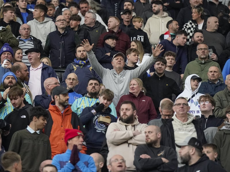 There were 2,445 Pompey fans making themselves heard once against at Coventry City last night.