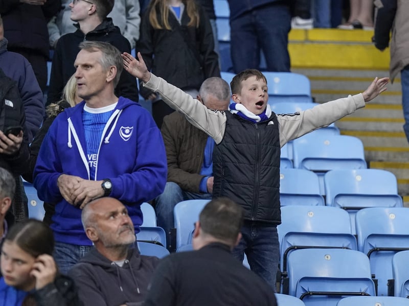 There were 2,445 Pompey fans making themselves heard once against at Coventry City last night.