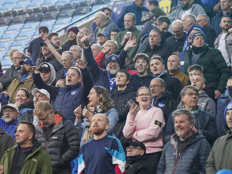 There were 2,445 Pompey fans making themselves heard once against at Coventry City last night.