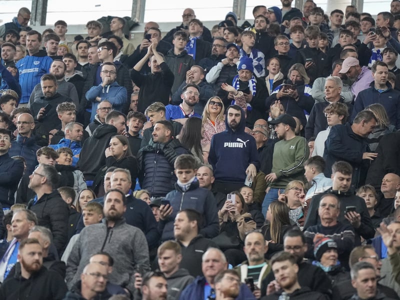 There were 2,445 Pompey fans making themselves heard once against at Coventry City last night.