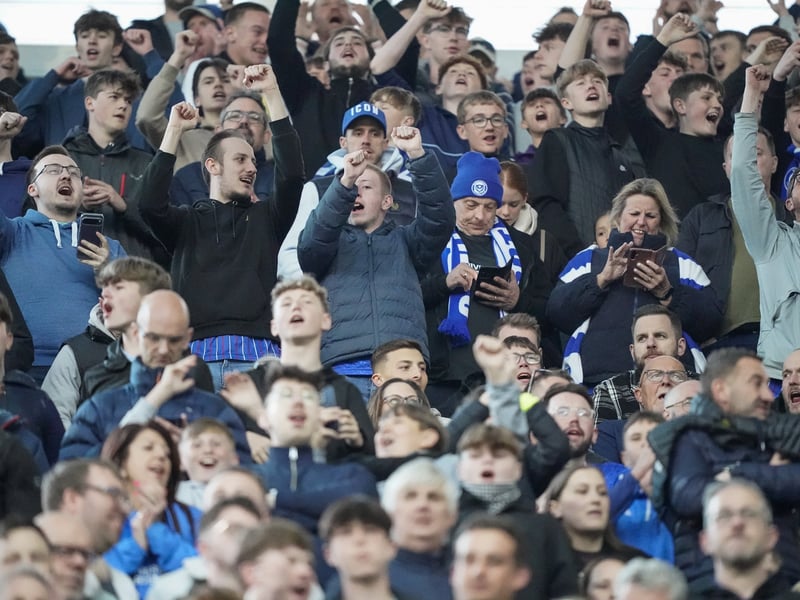 There were 2,445 Pompey fans making themselves heard once against at Coventry City last night.