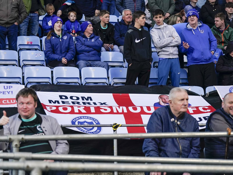There were 2,445 Pompey fans making themselves heard once against at Coventry City last night.
