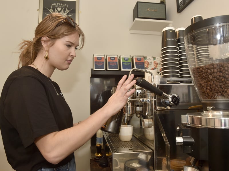Roxie Tricker has opened up her own coffee shop called South Street Coffee Co in South Street, Emsworth. 

Picture: Sarah Standing (090425-1642)