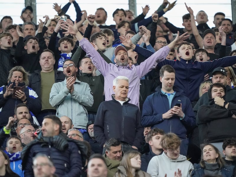 There were 2,445 Pompey fans making themselves heard once against at Coventry City last night.